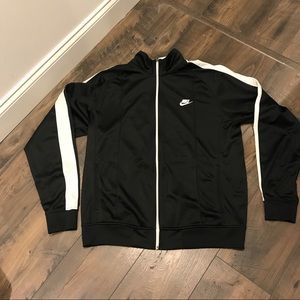 Nike Jacket - Black with White Stripes size XL